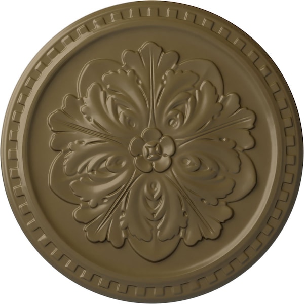 Ekena Millwork Emeryville Ceiling Medallion, Hand-Painted Mississippi Mud, 16 7/8"OD x 5/8"P CM16ERMMF - main